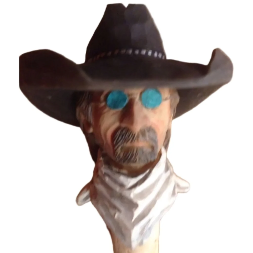 Rustic Cowboy Bottle Stopper - Brown Hat and White Bandana